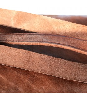 Bolso Artesanal Cuero - 6 Bolsillos - 2 Colores - Artesanal