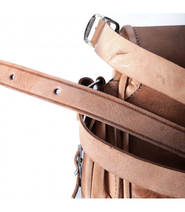 Handgefertigte Tasche Leder - 6 Taschen - 2 Farben - Handwerker