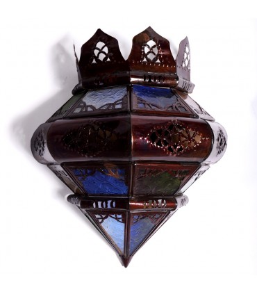 Aplique Calado de Cristal - "Corazón" -  Multicolor - 30 cm