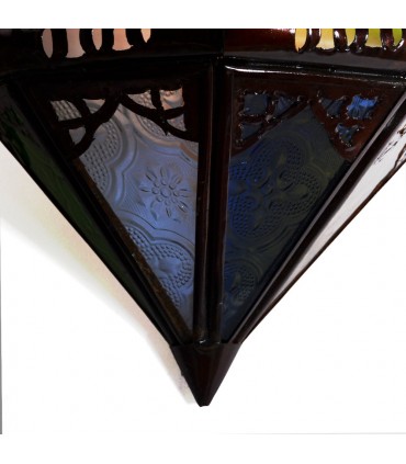 Aplique Calado de Cristal - "Corazón" -  Multicolor - 30 cm