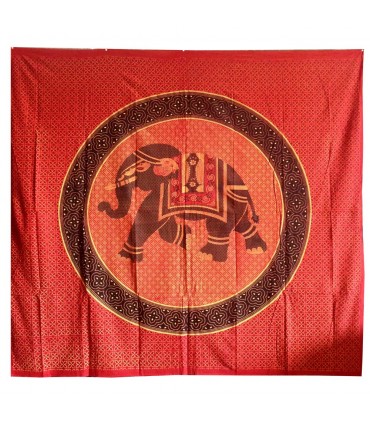 Artesão de India - elefante Imperial - tecido algodão - 220 x 240 cm