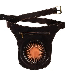 Cuir de Fanny Pack « Soleil » - grande qualité - 2 poches - 2 couleurs disponibles