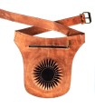 Couro de Fanny Pack 'Sol' - grande qualidade - 2 bolsos - 2 cores disponíveis