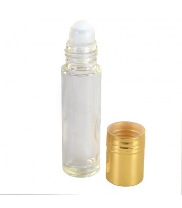 Verre décoratif - Roll On - 10 ml - tête dorée