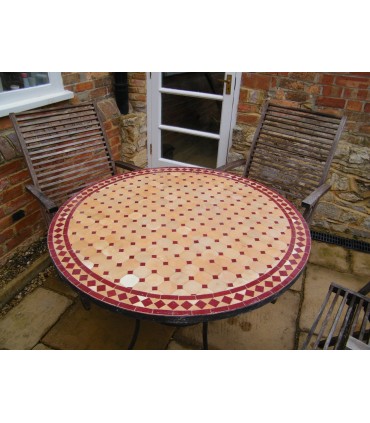 Mesa mosaico artesanal - artesanal - vários tamanhos e cores