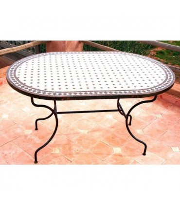 Tabelle Handwerker Mosaik - Oval - handgemacht - verschiedene Größen und Farben