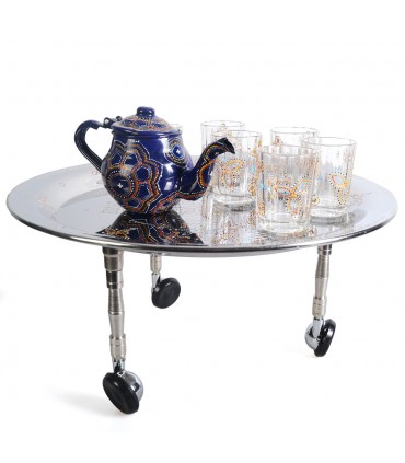 Tray Mauritanian legs - painted hand - 36 cm