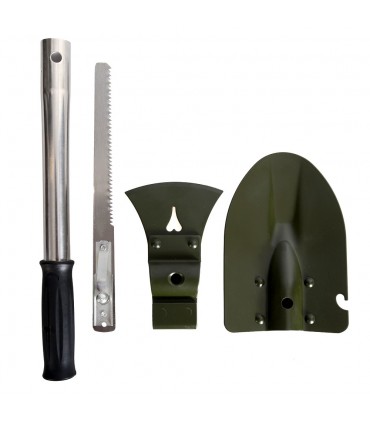 Kit Supervivenvia field - axe, shovel and Sierra - Adaptable handle