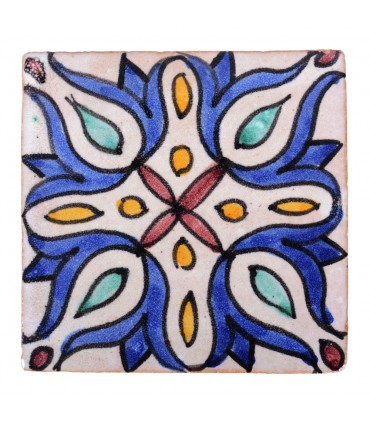 Al-Andalus - 10 cm - verschiedene Designs - handgefertigte Fliesen - Modell 32