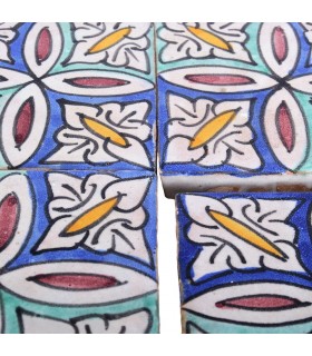 Al-Andalus - 10 cm - verschiedene Designs - handgefertigte Fliesen - Modell 33
