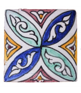 Al-Andalus - 10 cm - verschiedene Designs - handgefertigte Fliesen - Modell 34