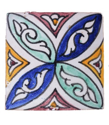Al-Andalus - 10 cm - verschiedene Designs - handgefertigte Fliesen - Modell 34