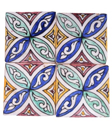 Al-Andalus - telha artesanal de 10cm - vários modelos - - modelo 34