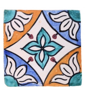 Al-Andalus - 10 cm - verschiedene Designs - handgefertigte Fliesen - Modell 35