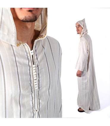Marokkanische Djellaba mit Kapuze - klassisch - verschiedene Modelle