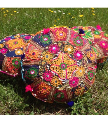 Yoga Cushion - Crafts - Decorated Indian - Includes Stuffed -40