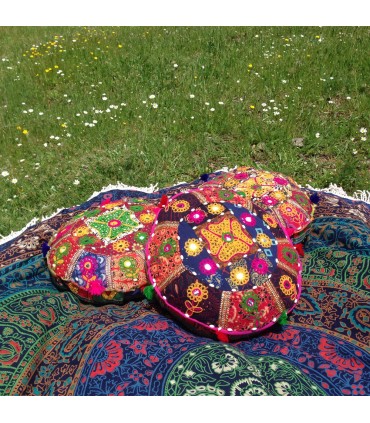 Coussin Yoga - Artisanat - Décoré Indien - Comprend farcies cm -