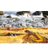 Tissu-Inde-Musique coton Didgeridoo-140 x 210 cm