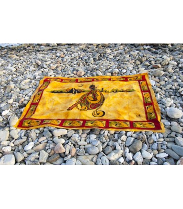 Tissu-Inde-Musique coton Didgeridoo-140 x 210 cm