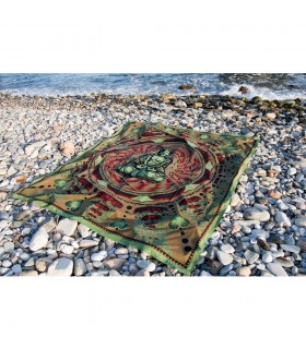 Artisanat tissu de coton en Inde-Buddha-240 x 210 cm