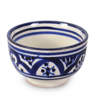 Mini bol arabe épicier - poterie - peint à la main - diverses couleurs - 8 cm