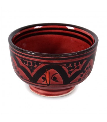 Mini tigela árabes merceeiro - cerâmica - pintados à mão - várias cores - 8 cm
