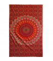 Indian Cotton Fabric - Peacock Feather - Handmade - 210 x 140 cm