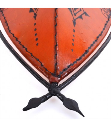 Appliquer le henné - modèle Bouclier - 43 x 24 cm