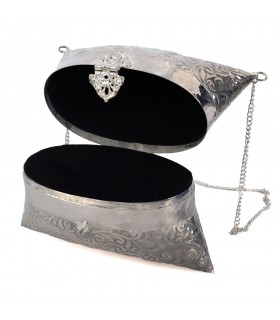 Bag of Alpaca - made by hand - chain and closing