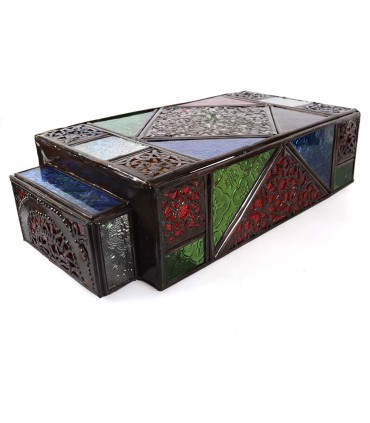 Aplique Cristal Calado - Multicolor - Rombo - 43 cm