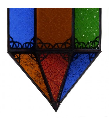 Applicare vetro pescaggio - Multicolor - rombo - 43cm