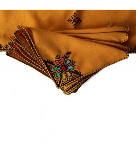 Juego Salvamanteles Y 4 Servilletas - Algodón Y Bordados - Oroducto Artesanal - Varios Colores