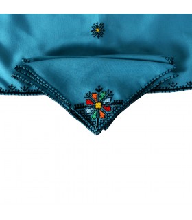 Juego Salvamanteles Y 4 Servilletas - Algodón Y Bordados - Oroducto Artesanal - Varios Colores