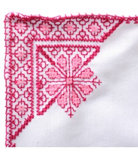 Juego Salvamanteles Y 4 Servilletas - Algodón Y Bordados - Oroducto Artesanal - Varios Colores