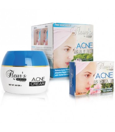 Creme + sabonete Anti Acne - DHION - A Base de flores - 80g