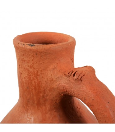Vase with mud to water - health and wellness - 100% handmade - 27 cm