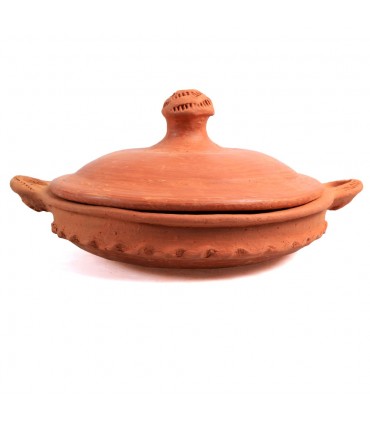 Clay Tajín - Deckel mit Griff - Modell 2 - Hausgemachte und gesunde Küche - 21 cm
