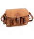 Handmade Leather Bag - 6 pockets - 2 Colors - Handmade