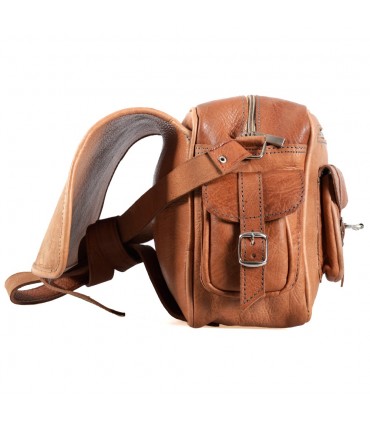 Handgefertigte Tasche Leder - 6 Taschen - 2 Farben - Handwerker