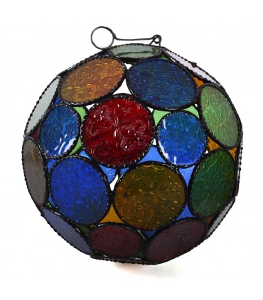 Sfera lampada vetro colori - arabo - andalusa - 2 taglie