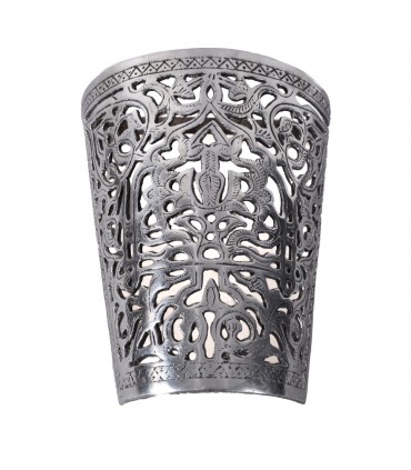 Wand Aluminium Tiefgang - Floral - poliert