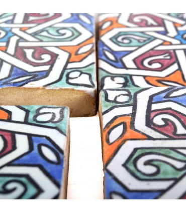 Al-Andalus - carreaux faits à la main 10 cm - plusieurs motifs - - modèle 36