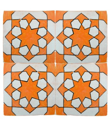Al-Andalus - carreaux faits à la main 10 cm - plusieurs motifs - - modèle 36