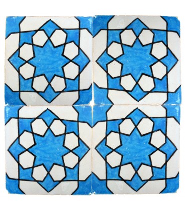 Al-Andalus - telha artesanal de 10cm - vários modelos - - modelo 36
