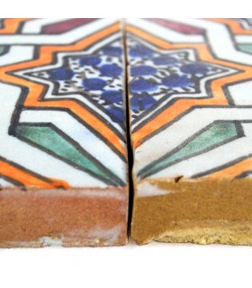 Al-Andalus - 10 cm - verschiedene Designs - handgefertigte Fliesen - Modell 36