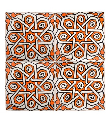 Al-Andalus - piastrelle artigianali di 10cm - parecchi disegni - - modello 36