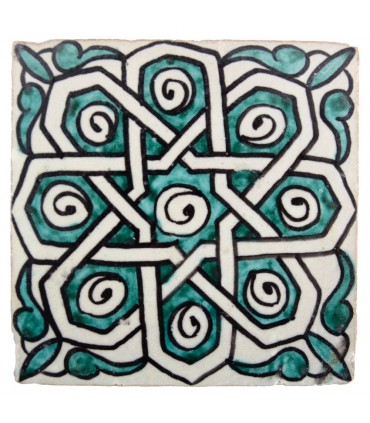 Al-Andalus - carreaux faits à la main 10 cm - plusieurs motifs - - modèle 36