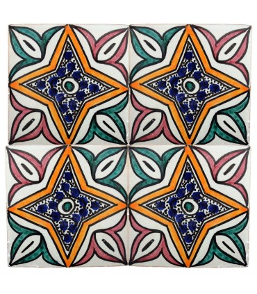 Al-Andalus - piastrelle artigianali di 10cm - parecchi disegni - - modello 36