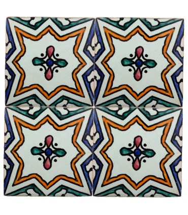 Al-Andalus - 10 cm - several designs - handcrafted tile - model 36