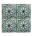 Al-Andalus - carreaux faits à la main 10 cm - plusieurs motifs - - modèle 36
